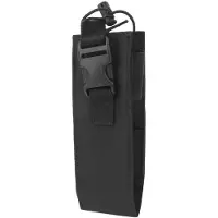 Generique Pochette Nylon Noir Portable Extérieur Militaire 2025 - Ventilateur Tactique Talkie-walkie