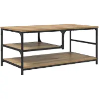 vidaXL Table basse en chêne Artisan 90 x 49 x 40 cm Bois composite