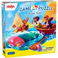Haba Game Meets Puzzle Ocean Twist Board Game Multicolore Enfants