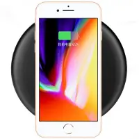 YONIS Chargeur À Induction Qi Quick Charge Sans Fil Antidérapant Usb Universel Smartphone Iphone Noir