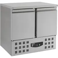 CombiSteel Comptoir congélateur 2 portes - 257 litres, acier inoxydable, 943 x 700 x 855 mm
