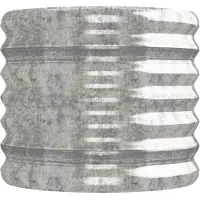 vidaXL Lit surélevé de jardin Acier galvanisé Argenté