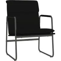 vidaXL Chaise Longue Noir 55x64x80 Cm Similicuir