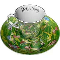 GB eye Set Tazza / Piatto - Rick and Morty : Portal, Tasse, Multicolore