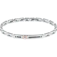 Maserati Jm423avd-25 21.5 Cm Bracelet Argenté Homme