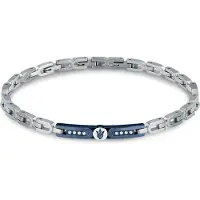 Maserati Jm423avd 21.5 Cm Bracelet Argenté Homme