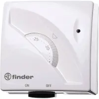 Finder Thermostat d'ambiance , mécanique, avec interrupteur MARCHE/ARRÊT, 1 pièce.