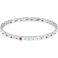 Maserati Jm423aty-19 21.5 Cm Bracelet Argenté Homme