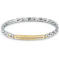 Maserati Iconic Tag 18.5 3 Cm Bracelet Doré Homme