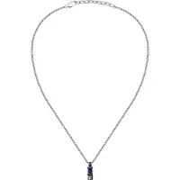 Maserati Sapphire Lg. Gem.ip 45 5 Necklace Argenté Femme
