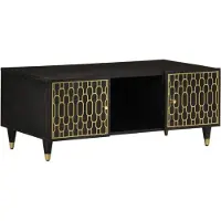 vidaXL Table basse 100x54x40 cm bois de manguier massif