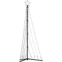 vidaXL Sapin de Noël à LED 339 LED blanc froid 187 cm