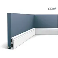 ORAC Plinthe Decor SX195 LUXXUS HAMBURG Moulure décorative style Néo-Classicisme blanc 2 m
