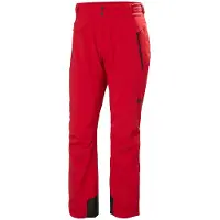 Helly Hansen - Pantalon de ski isolant, imperméable et respirant - Alpha Lifaloft Pant Red pour Homme - Taille S - Rouge