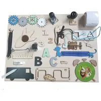 3toysm Chaussure de table d'éducation et de divertissement pour enfants - Naturelle