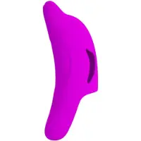 Pretty Love Delphini - mini vibromasseur doigt dauphin - silicone violet