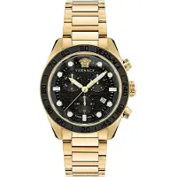 Versace Ve6k00523 43mm 10atm Quartz Analogical Watch Doré Homme