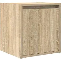 vidaXL Table de chevet murale chêne sonoma 38x34x40 cm