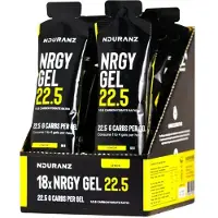 Nduranz Nrgy 22.5 Energy Gels Box Lemon 66g 18 Units Clair