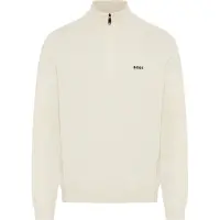 BOSS Pull-over 'Momentum' blanc cassé