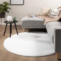 NATURL. Tapis oriental - Cozy Blanc | Ø 150 cm | Rond | Pile courte