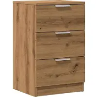 vidaXL Table de chevet chêne artisanal 40x36x65 cm bois d'ingénierie
