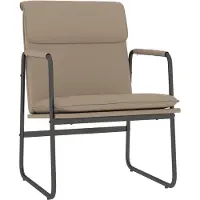 vidaXL Chaise Longue Cappuccino 55x64x80 Cm Similicuir