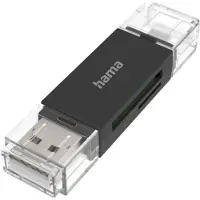 Hama Lecteur De Cartes Usb Otg / Microusb 2.0 Noir (200130)