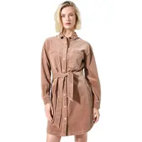Garcia J50081 Long Sleeve Short Dress Marron XS Femme