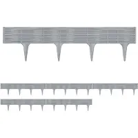 Deuba 15,6m Bordure de jardin gris