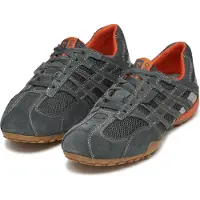 Geox Baskets basses 'Snake Original' anthracite / gris clair