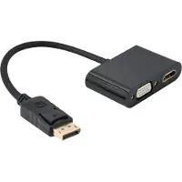 Gembird Vga+hdmi Displayport Adapter Doré
