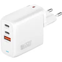 4smarts Chargeur GaN Flex 65W 2 USB-C+1 USB-A blanc