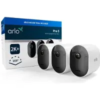 Arlo Pro 5 2K+ Caméra de Sécurité Lot de 3