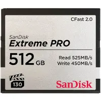 SanDisk Extreme Pro - Carte mémoire flash - 512 Go - CFast 2.0