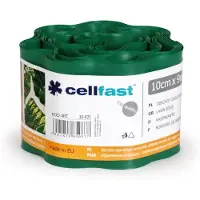Cellfast Bordure ondulée - Rouleau de 9m - 10cm - Vert foncé