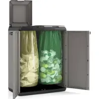 Keter Poubelle de recyclage - Split Basic - Gris