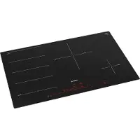 Bosch Série 8 PXE801DC1E Table de cuisson autarcique à induction 80 cm noir, cadre affleurant