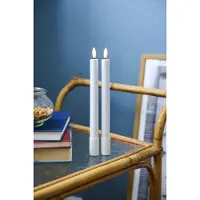 Sirius Home Bougies LED en bâton Set Sille 2 pièces, blanc (2x)