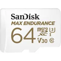 SanDisk Max Endurance 64gb Micro Sdxc Memory Card Blanc