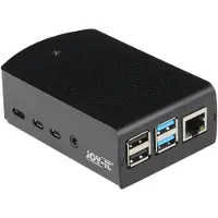 Joy-It Boîtier Raspberry en aluminium pour Pi 4 avec support mural