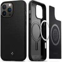 Spigen Mag Armor (Apple iPhone 13 Pro Max), Coque pour téléphone portable, Noir