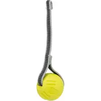 Trixie 3x Balle Sporting sur sangle TPR ø 6cm (Jouet d’occupation pour chiens, Jouet de balle pour chiens)