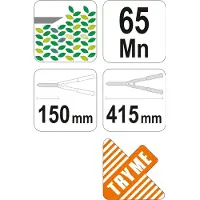 Flo Mini-taille-haie 415 mm, longueur de lame 150 mm
