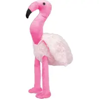 Trixie 3x Flamant rose, peluche, 35 cm (Jouet en peluche pour chiens)