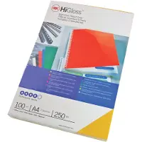 GBC Reliure De Couverture Chrome Din A4 250g 100 Unités