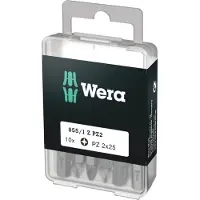 Wera 855/1 Z PZ 2 x 25 mm DIY-Box (1=10) (Cruciforme Pozidriv PZ)
