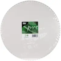 Papstar 11368 Papier à gâteaux rond, Outils de décoration pâtisserie, Blanc