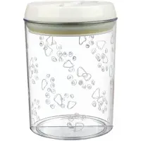 Trixie Boîte Snack Plastique - 1.5 L - Ø12x17.5 Cm - Transparent Et Blanc - Pour Chien. Chat Et Lapin