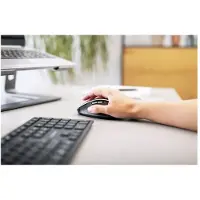 Cherry DW 9500 SLIM - Set tastiera e mouse - senza fili - 2,4 GHz, Bluetooth 4.0 - spagnolo - interruttore tasti: SX - grigio, nero - imballaggio senza plastica